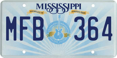 MS license plate MFB364