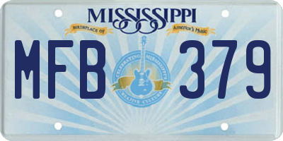 MS license plate MFB379