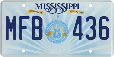 MS license plate MFB436