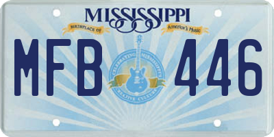MS license plate MFB446