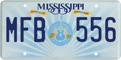 MS license plate MFB556
