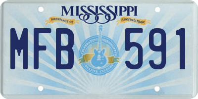 MS license plate MFB591