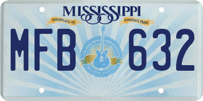 MS license plate MFB632
