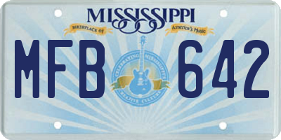 MS license plate MFB642