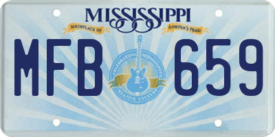 MS license plate MFB659