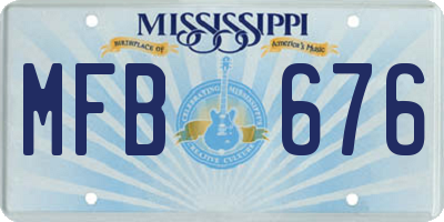 MS license plate MFB676