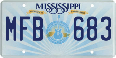 MS license plate MFB683