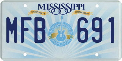 MS license plate MFB691