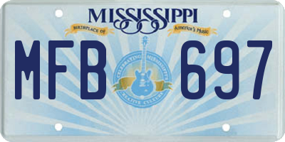 MS license plate MFB697