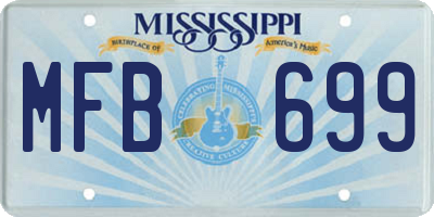 MS license plate MFB699