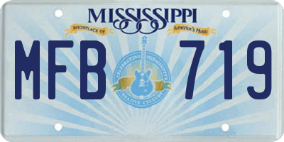 MS license plate MFB719