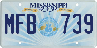 MS license plate MFB739