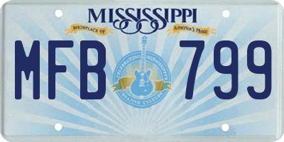 MS license plate MFB799