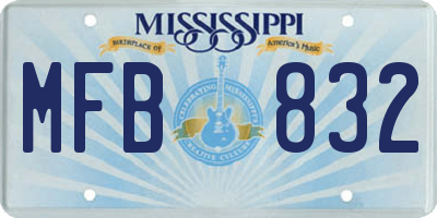 MS license plate MFB832