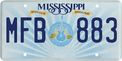 MS license plate MFB883