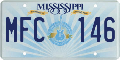 MS license plate MFC146