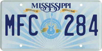 MS license plate MFC284