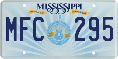 MS license plate MFC295