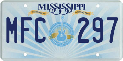 MS license plate MFC297