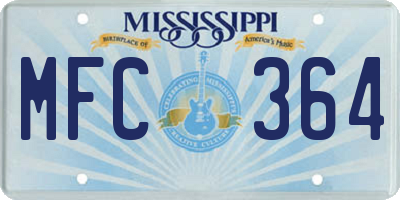 MS license plate MFC364