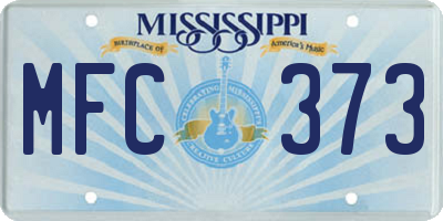 MS license plate MFC373
