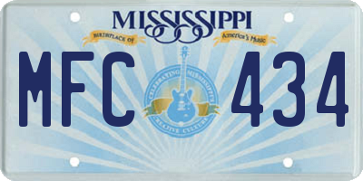 MS license plate MFC434