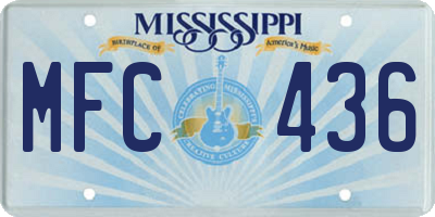 MS license plate MFC436