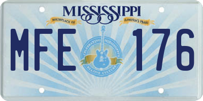 MS license plate MFE176