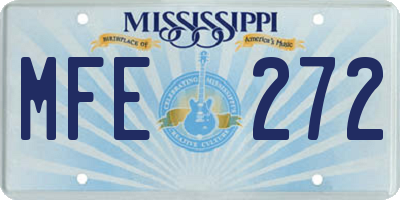 MS license plate MFE272