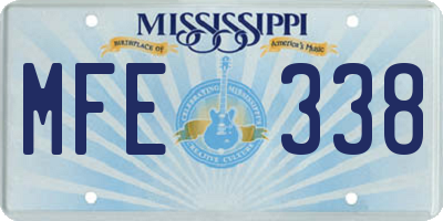 MS license plate MFE338
