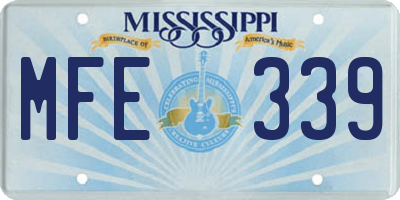 MS license plate MFE339