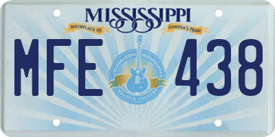 MS license plate MFE438