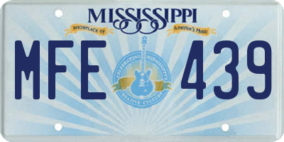 MS license plate MFE439