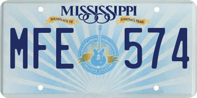 MS license plate MFE574