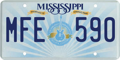 MS license plate MFE590