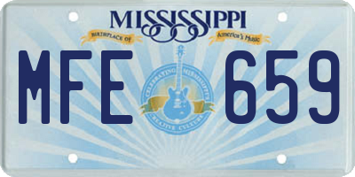 MS license plate MFE659