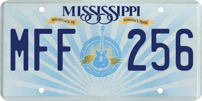 MS license plate MFF256