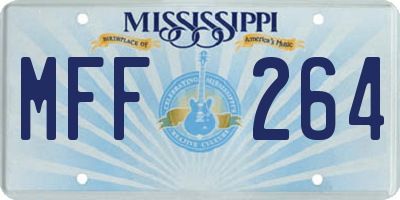 MS license plate MFF264