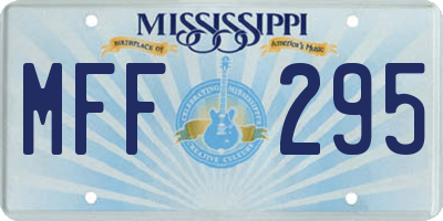 MS license plate MFF295