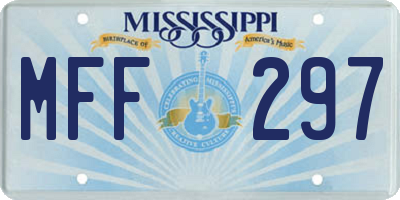MS license plate MFF297