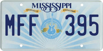 MS license plate MFF395
