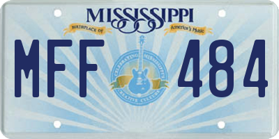 MS license plate MFF484