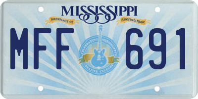 MS license plate MFF691