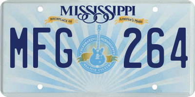 MS license plate MFG264