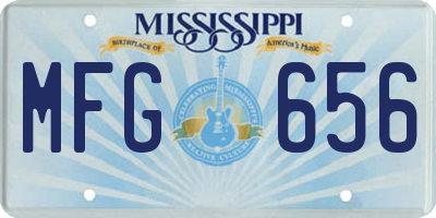 MS license plate MFG656