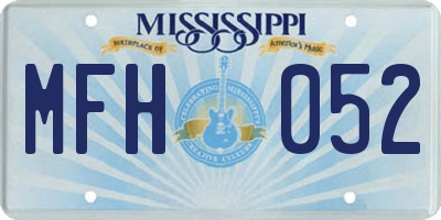 MS license plate MFH052