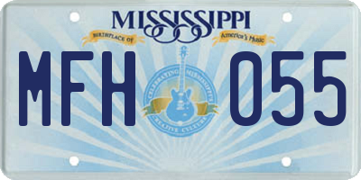 MS license plate MFH055