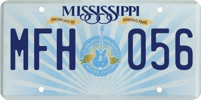 MS license plate MFH056