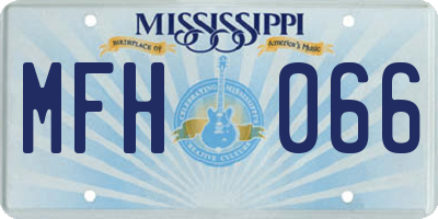 MS license plate MFH066