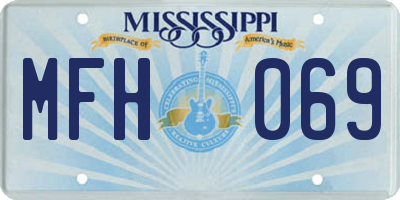 MS license plate MFH069